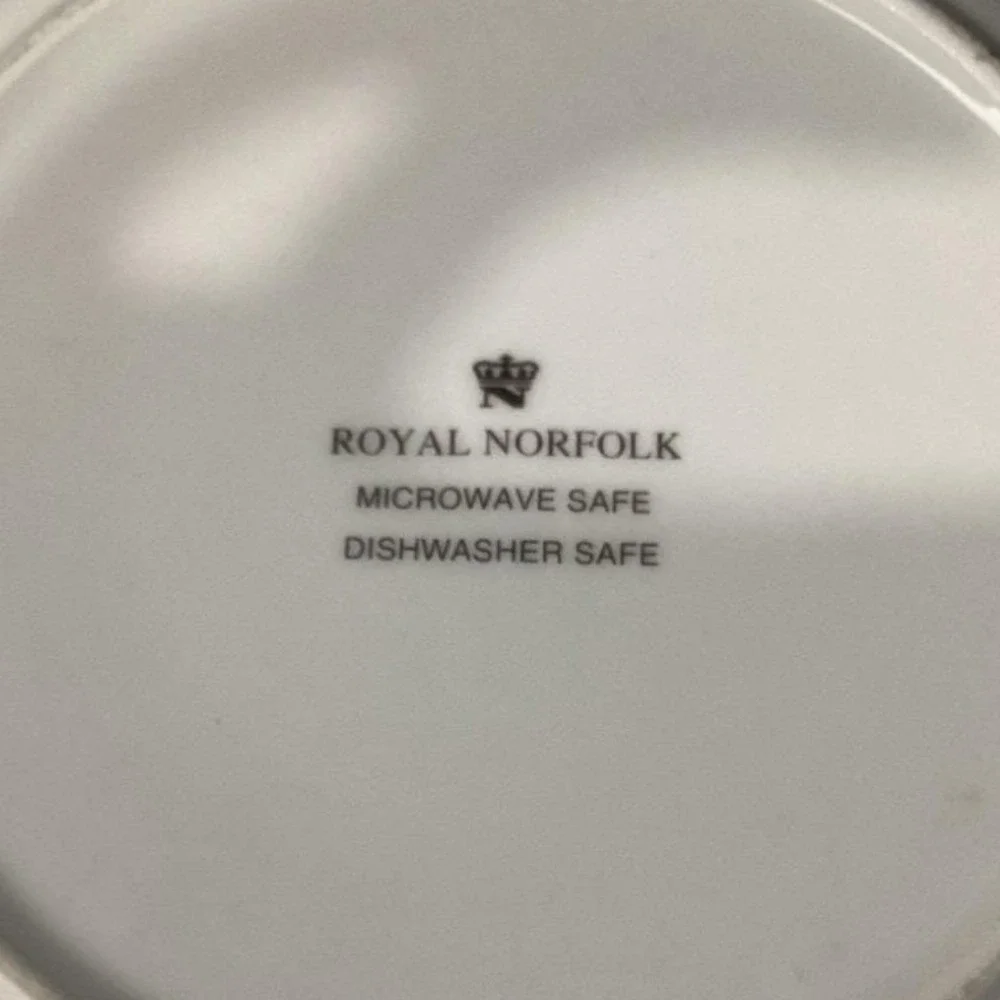 Royal Norfolk Fruit & Wine Theme Salad‎ Plates, Set of 4, Christine Coleman Art